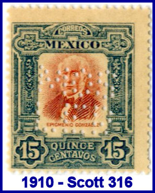 Mosler Safe Co. 1910 perfin